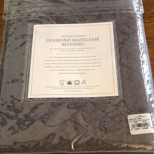 Restoration Hardware Diamond Matelasse Euro Sham